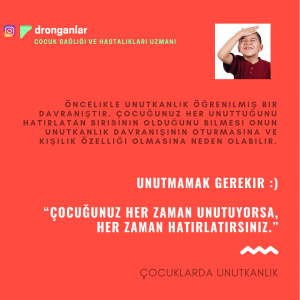 unutkanlık ankara çocuk doktoru