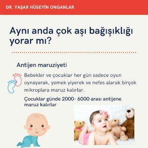 Aynı anda birden fazla aşının bağışıklık sistemini yorup yormadığını anlatan bilgi kartı