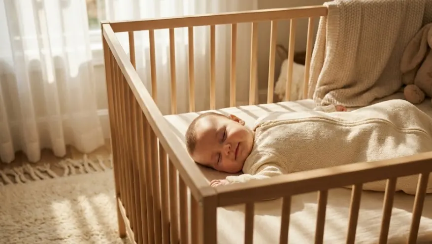 Mışıl mışıl uyuyan bebek ve sağlıklı uyku ortamı
