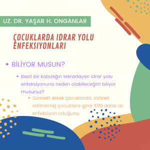 çocuklarda idrar enfeksiyonları